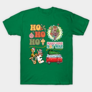 Hippie Christmas, Hippie way, Hippie Lifestyle, Make Love not War T-Shirt